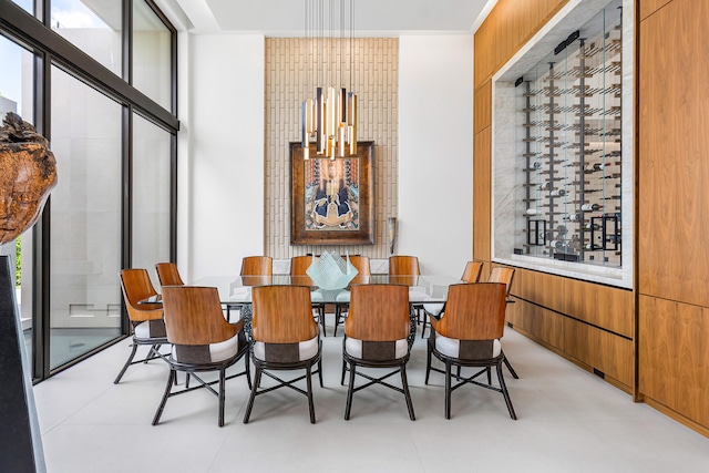 dining area with plenty of natural light