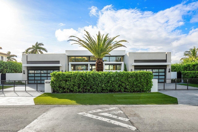 modern home with a garage