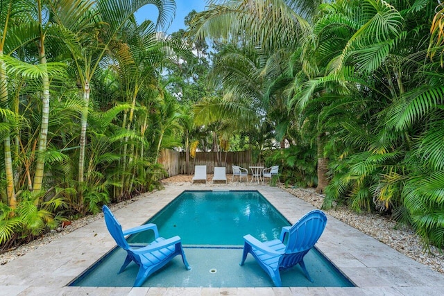 view of pool with a patio area