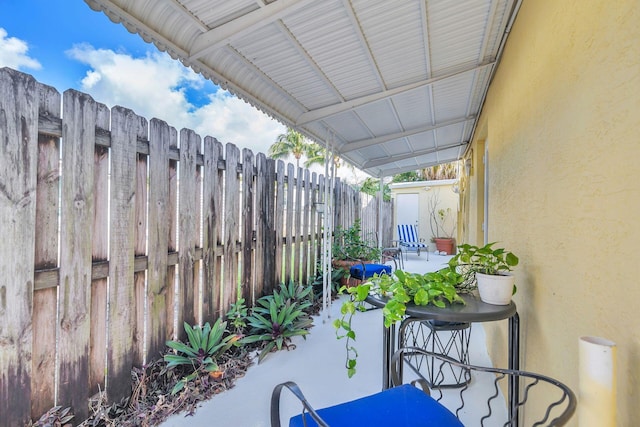 view of patio