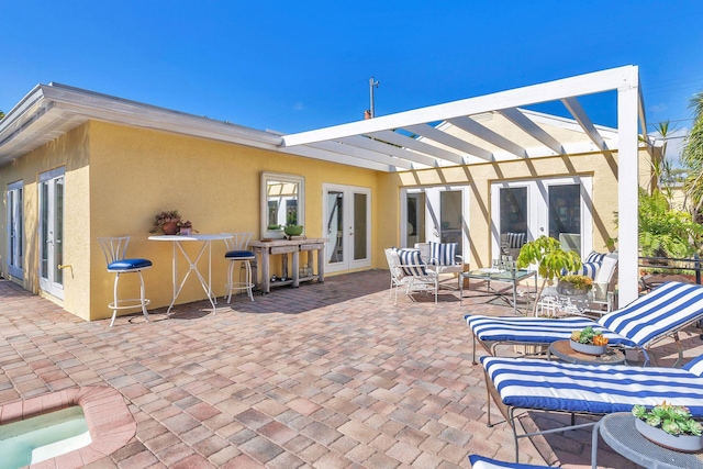 view of patio / terrace with french doors