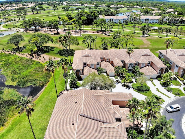 227 Legendary Cir, Palm Beach Gardens, FL 33418 - aerial view of residential area with a large body of water and a golf club