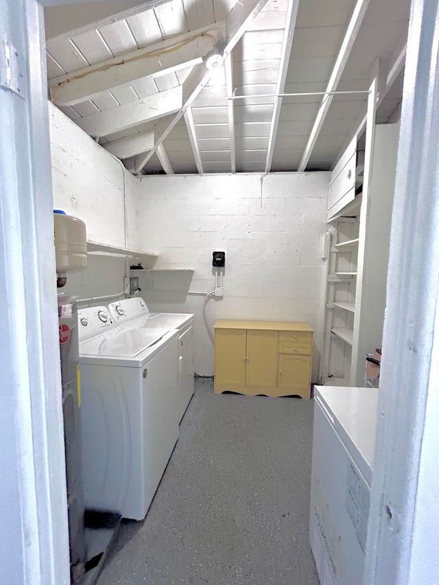 laundry area with washer and clothes dryer