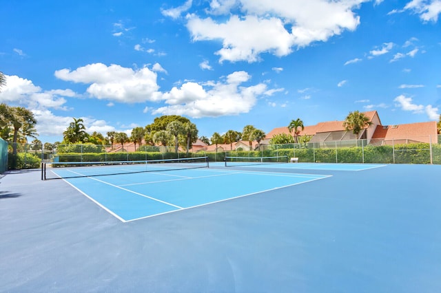 view of tennis court