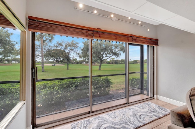 unfurnished sunroom with a wealth of natural light