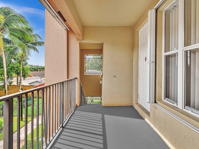 view of balcony