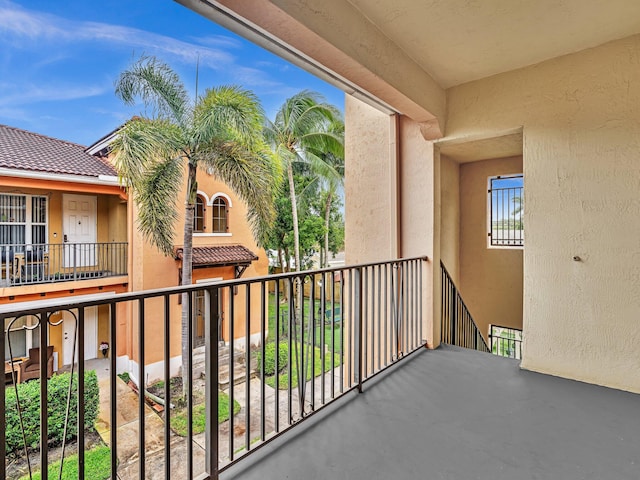 view of balcony