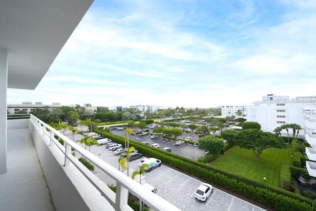 view of balcony