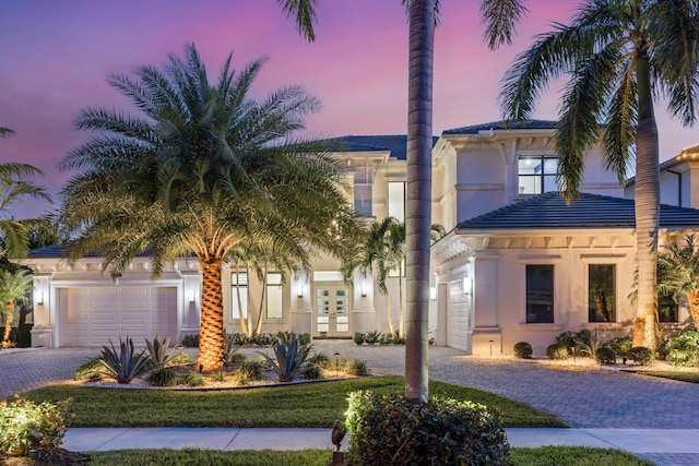 view of front of house featuring a garage