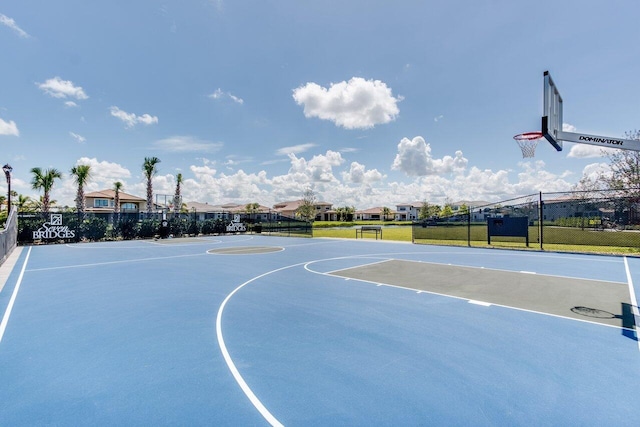 view of basketball court