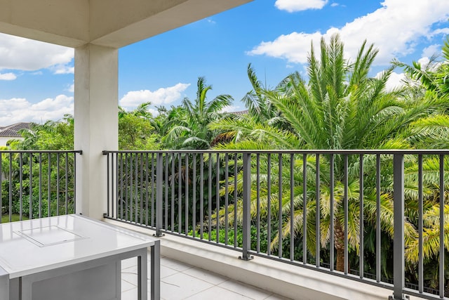 view of balcony