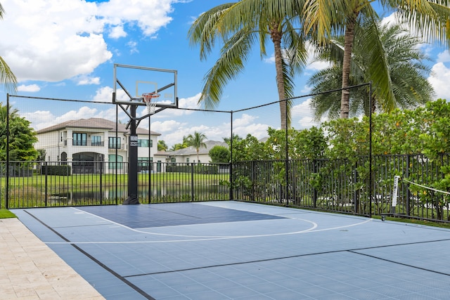 view of basketball court