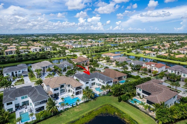 birds eye view of property