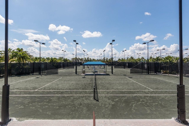 view of tennis court