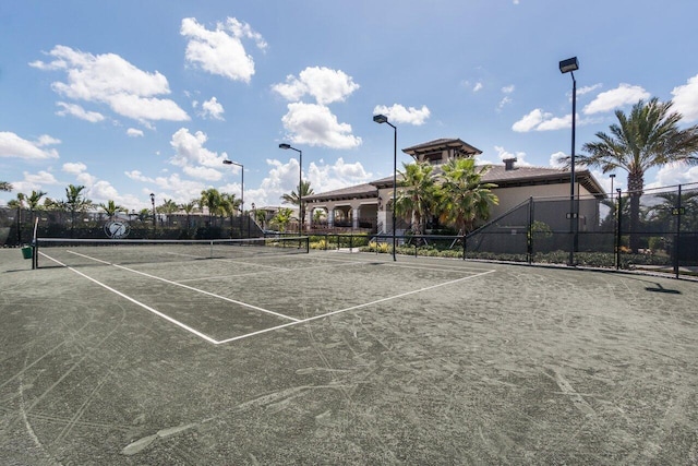 view of tennis court