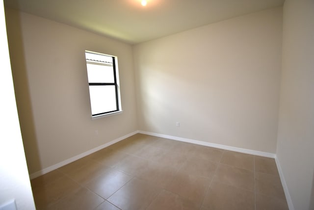 view of tiled empty room