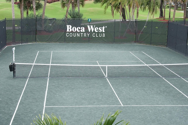 view of tennis court