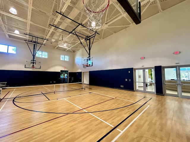 view of sport court with community basketball court and a wealth of natural light