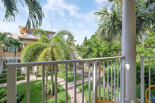 view of balcony