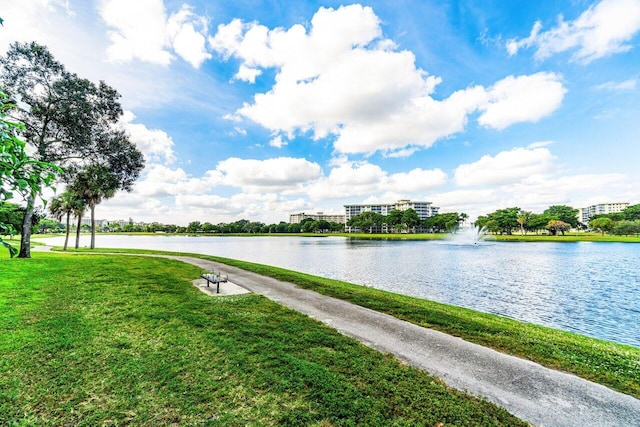 property view of water