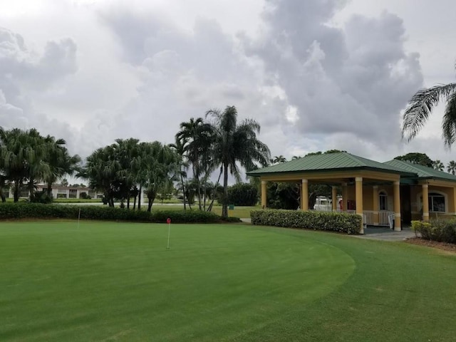 view of property's community with a gazebo