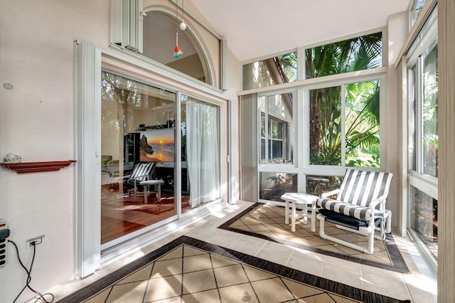 view of sunroom