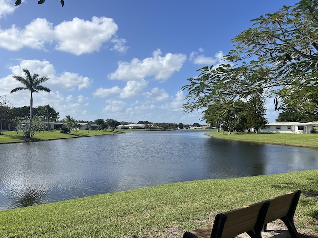 view of water feature