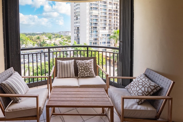 view of balcony