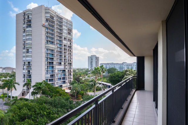 view of balcony