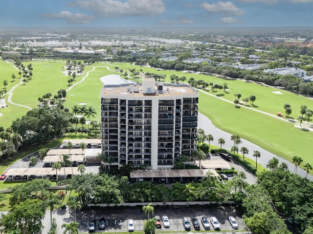 bird's eye view featuring view of golf course