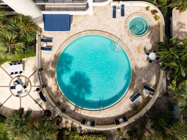 view of pool