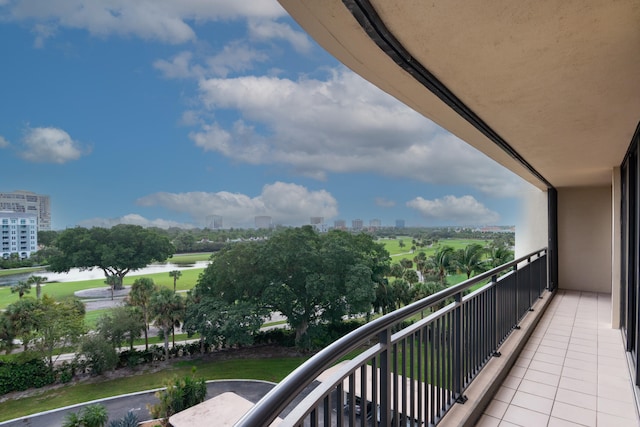 view of balcony