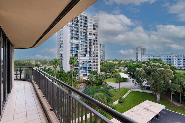 view of balcony