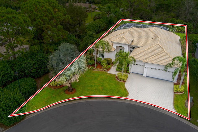 birds eye view of property