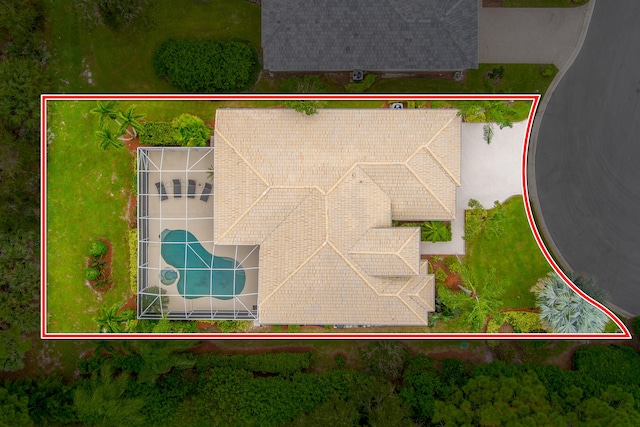 birds eye view of property