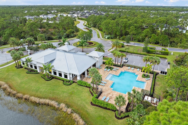 200 SW Pomeroy St, Stuart, FL 34997 - aerial view of a pool area