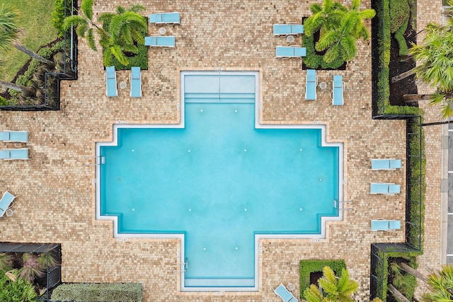 200 SW Pomeroy St, Stuart, FL 34997 - view of subject property with a pool area