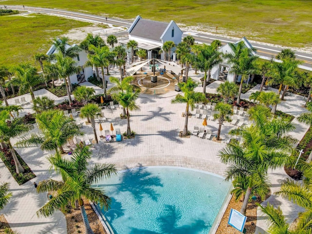 birds eye view of property