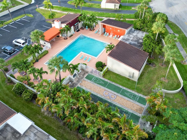 birds eye view of property