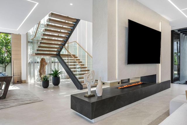 1520 Royal Palm Way, Boca Raton, FL 33432 - lobby featuring expansive windows and stairway
