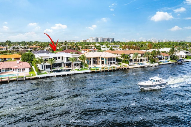 1520 Royal Palm Way, Boca Raton, FL 33432 - water view featuring nearby suburban area