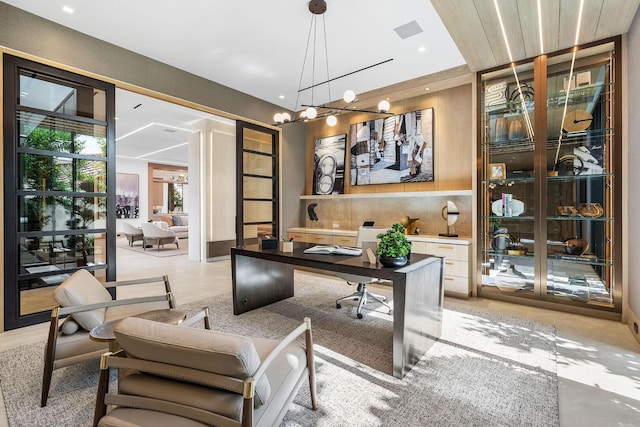 1520 Royal Palm Way, Boca Raton, FL 33432 - office space featuring a chandelier and recessed lighting