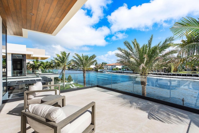 1520 Royal Palm Way, Boca Raton, FL 33432 - view of patio / terrace with a balcony