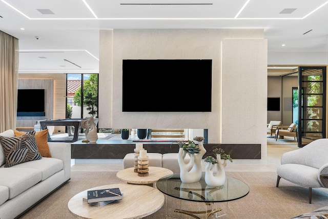 1520 Royal Palm Way, Boca Raton, FL 33432 - living area with recessed lighting