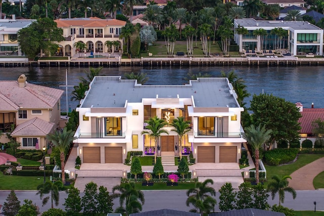 1520 Royal Palm Way, Boca Raton, FL 33432 - aerial perspective of suburban area with a nearby body of water