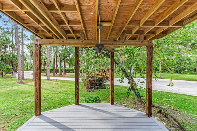 12151 Old Indiantown Rd, Jupiter, FL 33478 - deck featuring a yard