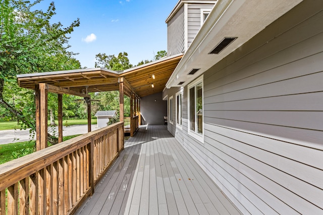 view of deck