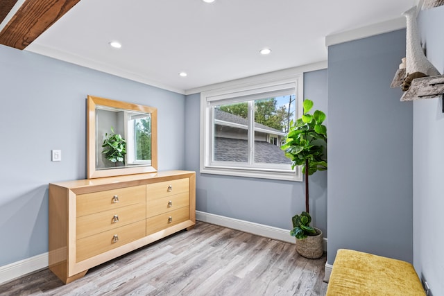 living area featuring light hardwood / wood-style floors