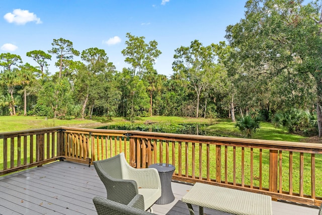 12151 Old Indiantown Rd, Jupiter, FL 33478 - deck with view of scattered trees and a lawn
