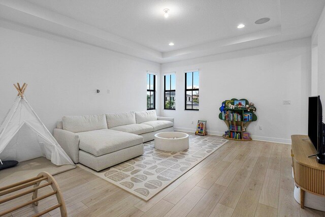 home office featuring light wood-type flooring